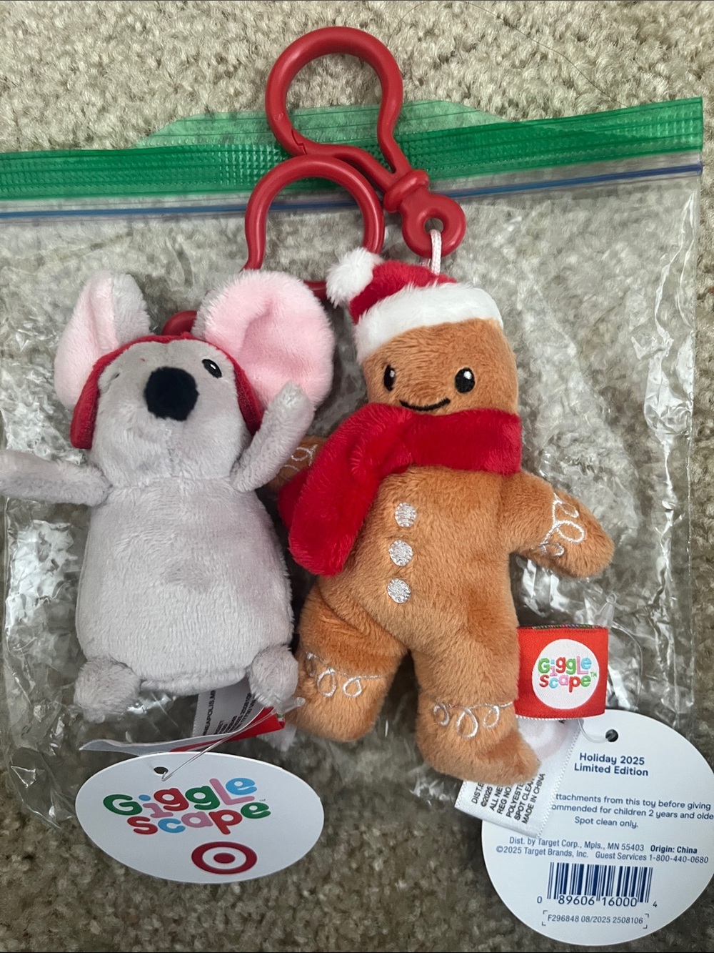 Limited Edition Holiday 2025 Target Gigglescape Bag Charms